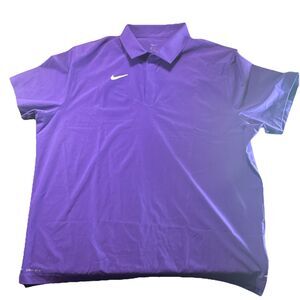 Nike Dri-FIT Polo Men's XXL Purple Moisture Wicking Short Sleeve CW3434-545